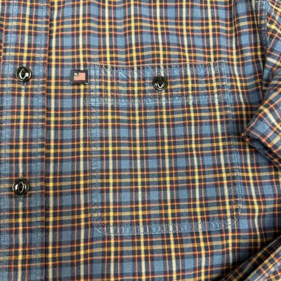 VINTAGE 90's Men's RALPH LAUREN Plaid Button Down Oxford Shirt | Size M - Picture 3 of 6